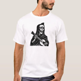 Camiseta Papai noel Muerte com a guitarra cerca dos 1900s