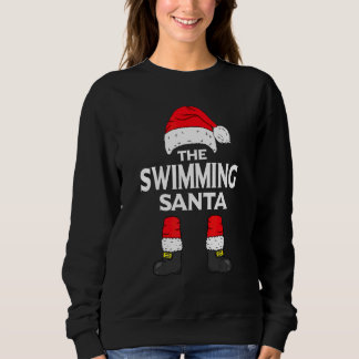 Camiseta Papai Noel Nadando Conjunto Familiar Grupo Natal R