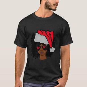 Camiseta Papai Noel Natal Africano Americano