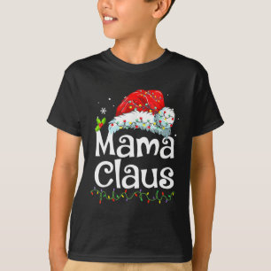 Camiseta Papai Noel Natal Família de Pijama Combinando Xmas