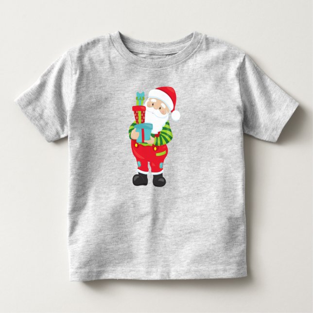 Camiseta Papai Noel, Natal, Natal, Presentes, Presentes (Frente)