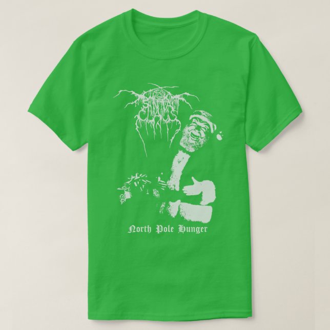 Camiseta Papai Noel Negro (Frente do Design)