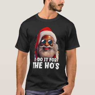 Camiseta Papai Noel Negro Afro-Africano Eu Faço Para