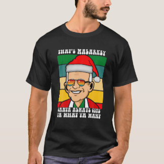 Camiseta Papai noel O Presidente Joe Biden Que É Malarkey U