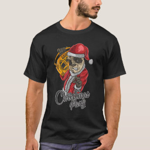 Camiseta Papai Noel Panda Boombox Hip Hop DJ Music Christy