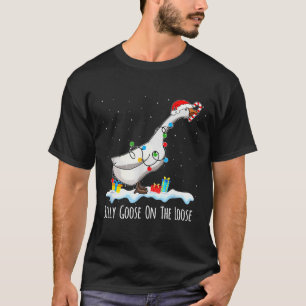 Camiseta Papai Noel Pato Engraçado Ganso Bobo À Solta Chr