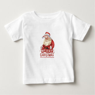 Camiseta "Papai noel Pequeno Auxiliar: Tee de Natal Criança