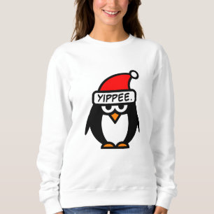 Camiseta Papai Noel pinguim Natal engraçado sarcástico Yipp