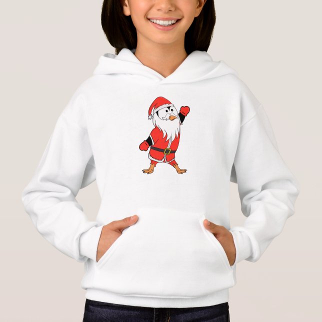Camiseta Papai Noel Pinguim Pronta para o Natal (Frente)