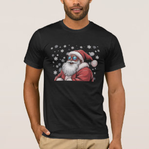 Camiseta Papai Noel preto africano americano Natal