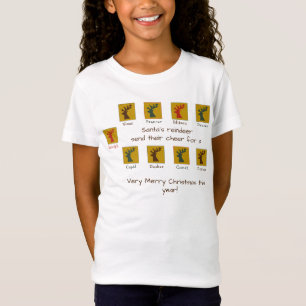Camiseta Papai Noel Rena Personalizada Divertida