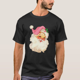 Camiseta Papai Noel Rosa Estou Sonhando com um Natal Rosa