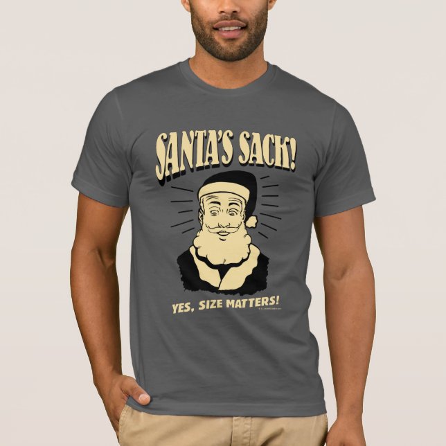 Camiseta Papai noel: Sim, Tamanho Importa (Frente)
