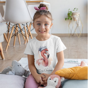 Camiseta Papai noel Snowbird Flamingo, personalizado