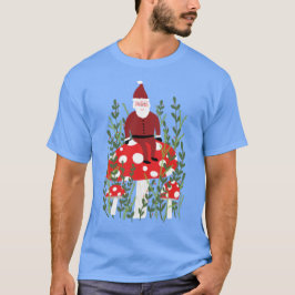 Camiseta Papai Noel sobre o Xmas do Cogumelo Mágico