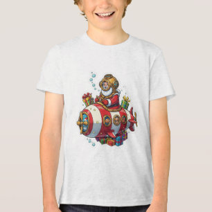 Camiseta Papai Noel Submarino