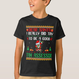 Camiseta Papai Noel Tenta Ser Um Bom Auditor De Impostos - 