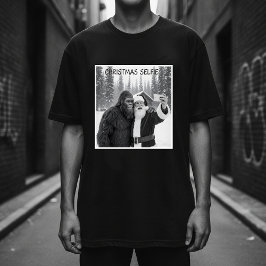 Camiseta Papai Noel tirando uma selfie com a foto do Pé Gra
