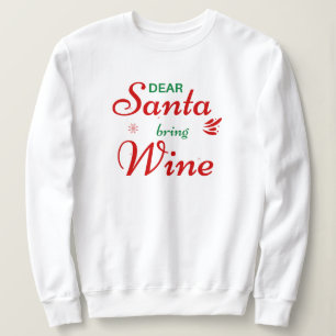 Camiseta 'Papai Noel, Traga Vinho' Humor Alegria Divertido