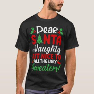 Camiseta Papai Noel Travesso Mas Simpático Para Todos os Su