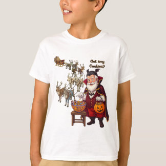 Camiseta Papai Noel Vampiro Dia das Bruxas | Halloween