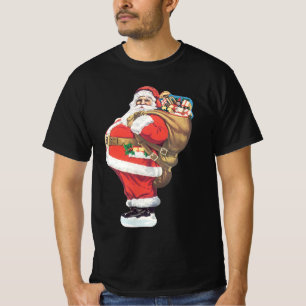 Camiseta Papai Noel vintage, recorte de Natal vitoriano
