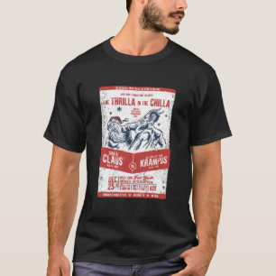 Camiseta Papai Noel VS Krampus O Thrilla na Chilla