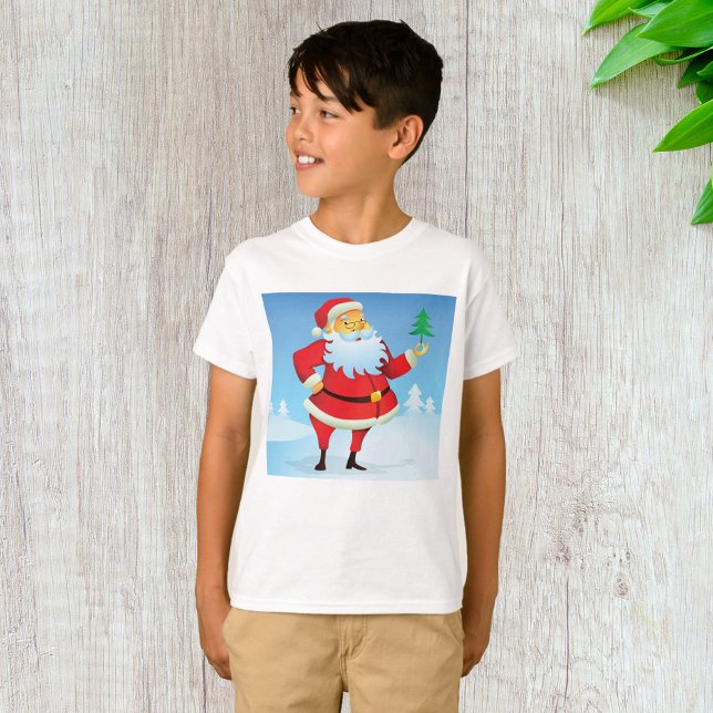 Camiseta Papai Noel Whimsso com Mini Árvore de Natal (Criador carregado)