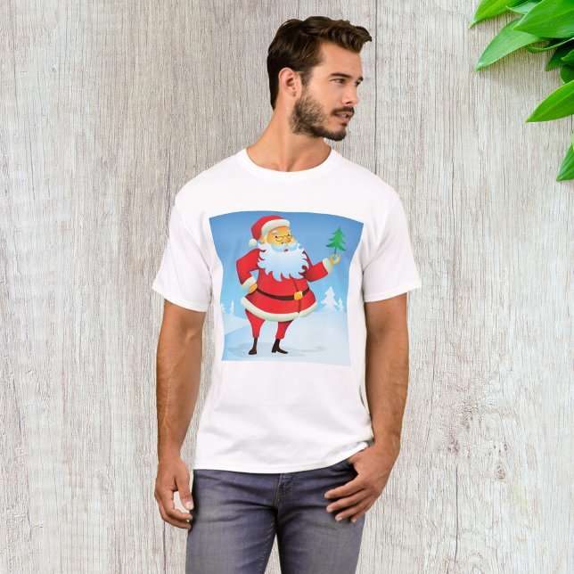 Camiseta Papai Noel Whimsso com Mini Árvore de Natal (Criador carregado)