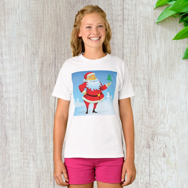 Camiseta Papai Noel Whimsso com Mini Árvore de Natal (Criador carregado)