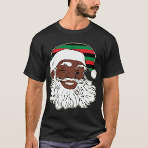 Camiseta Papai Noel Winando Chapéu Pan Africano de Bandeira
