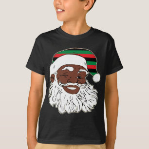 Camiseta Papai Noel Winando Chapéu Pan Africano de Bandeira