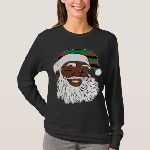 Camiseta Papai Noel Winando Chapéu Pan Africano de Bandeira