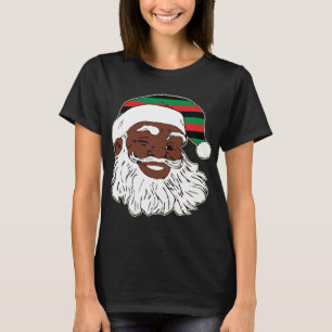 Camiseta Papai Noel Winando Chapéu Pan Africano de Bandeira