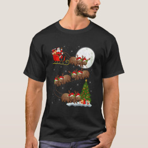Camiseta Papai Noel Wombat Trenó Voando Natal Divertido Mág