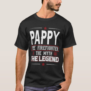 Camiseta PAPAI O Bombeiro O Mito A Lenda Fogo