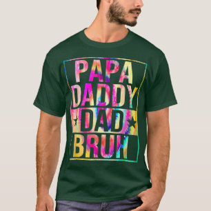 Camiseta Papai Pai Pai Bruh Engraçado Pai Dia Do Pai Do Fil