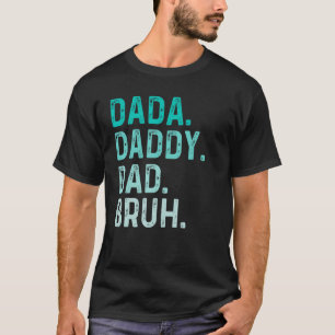 Camiseta Papai Papai Pai Bruh Dia dos Pais Vintage Engraçad