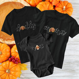 Camiseta Papai Peru Retro Dia de Ação de Graças Família Coo