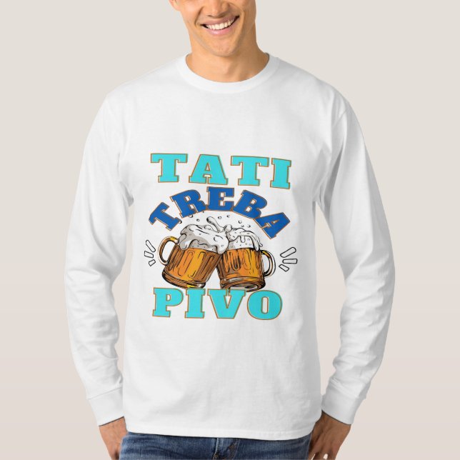 Camiseta Papai Precisa de cerveja (Frente)