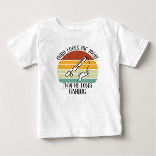 Camiseta Papai Querido Me Ama Mais Do Que Ama Pescar