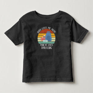 Camiseta Papai Querido Me Ama Mais Do Que Ama Viajar