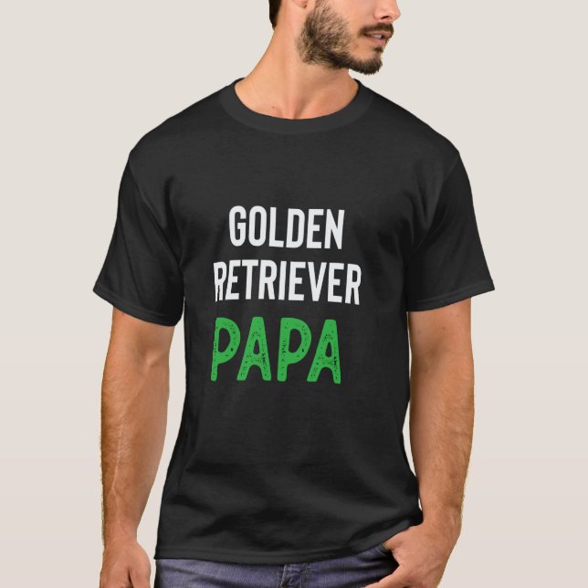 Camiseta Papai Retriever Dourado (Frente)