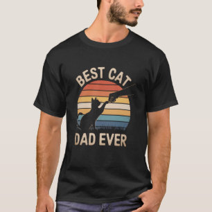 Camiseta Papai Retro Gato Vintage Engraçado Soco Punho Melh
