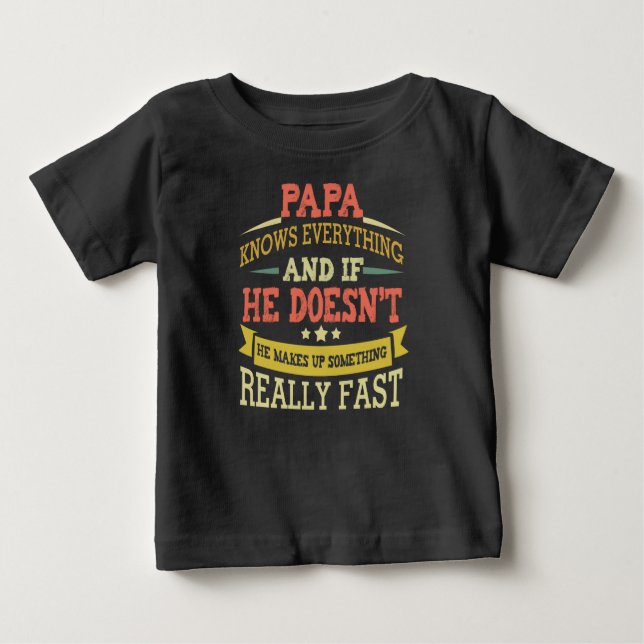 Camiseta Papai sabe tudo (Frente)