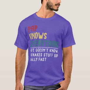 Camiseta Papai Sabe Tudo para Vovô Papai engraçado presente