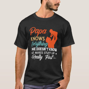 Camiseta Papai Sabe Tudo Se Ele Não Sabe De 2019T Sabe De M