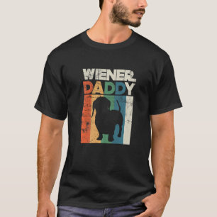 Camiseta Papai Salsicha de Viena Engraçado Dono de Dachshun