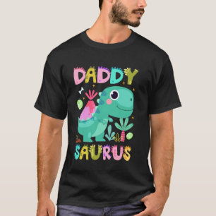 Camiseta Papai Saurus Bonito Papai Dinossauro Aniversário F