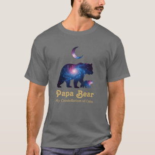 Camiseta Papai Urso Cósmico & Filhote